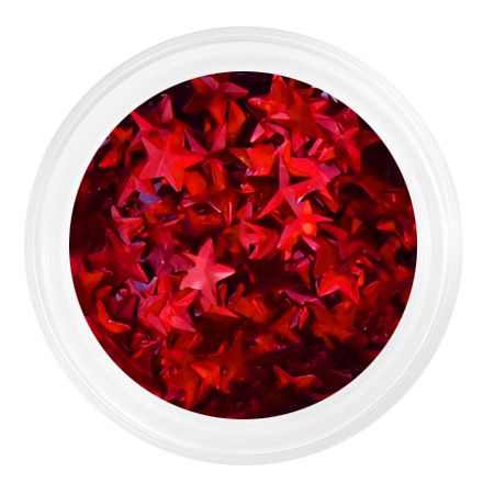 Камифубуки К124 «Звездочки 3D» красный голография