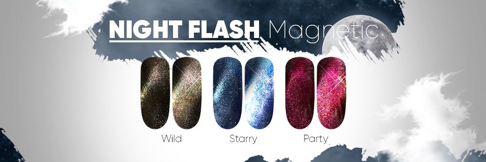 Новинка! Светоотражающие гель-лаки «Night Flash Magnetic»